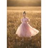 2Bunnies Girl Iris Floral Lace Tulle Flower Girl Dress in Dusty Pink - 4 of 4