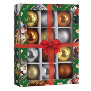 Old World Christmas Hanging Mouth-Blown Glass Ball Ornament Set for Trees, Metallics, 1.5" (12 Count) - 1 of 2