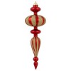 Northlight Shatterproof Commercial Size Finial Christmas Ornaments - 14" - Red and Gold - Set of 4 - 4 of 4