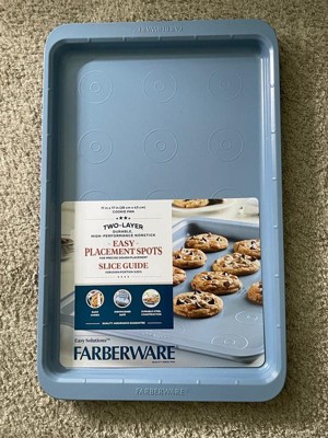 Farberware Easy Solutions Nonstick Bakeware Cookie Pan Baking Sheet, 11  Inch X 17 Inch, Blue & Reviews