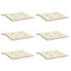 vidaXL Chair Cushion Set of 6 Grey Oxford fabric (100% polyester) - 3 of 4