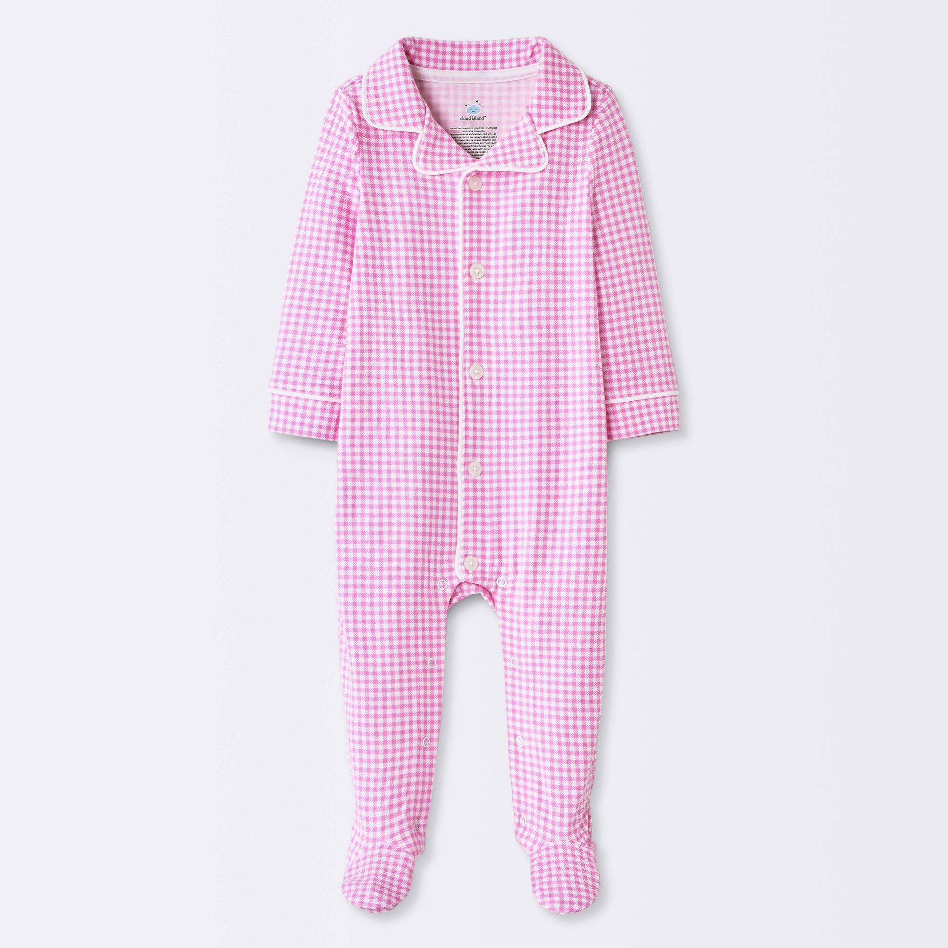 Baby Girls' Gingham Mommy & Me Sleep N' Play - Cloud Island™ Pink