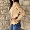 Women's Long Sleeve Round Neck Tunic - TEMPO PARIS - 2 of 4