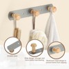 Unique Bargains Adhesive Wall Mounted Decorative Towel Coat Rack - 3 of 4