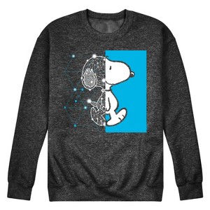 Men's - Peanuts - Snoopy Walking Frame Graphic Fleece Sweatshirt - 1 of 4
