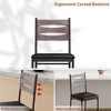 Bar Stools Set of 2/4, Faux Leather Bar Chair with Back, Thick Cushion, Upholstered Counter Height Bar Stools with Footrest for Kitchen Island - 4 of 4