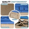 YOOCOZZ Rattan 4 Piece Patio Sofa Set with Cushions, Lifting Table and Retractable Canopy - 4 of 4