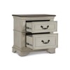 New Classic Furniture,Anastasia Solid Wood Frame Nightstand in Antique White - 3 of 4