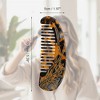 Unique Bargains Floral Half Round Hair Comb 1 Pc - 2 of 4