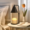 DORESshop 11 in Adjustable Black Table Lamp - Contemporary Bedside Wax Melting Lamp with Conical Shade for Bedroom or Office - 2 of 4