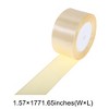 Unique Bargains Ribbons for Crafts Wide Satin Grosgrain for Wreaths & Crafts Polyester Cameo 866.14"x1.57" 1 Pc - 3 of 4