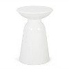 GDFStudio Soto Modern Outdoor Pedestal Iron Side Table - 2 of 4