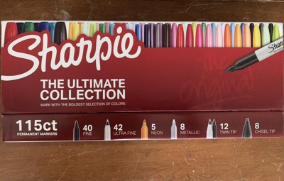 SHARPIE Permanent Markers, Fine and Ultra-Fine Tips, 45 Count, Ultimate  Color Collection & Permanent Markers, Portrait Colors, Fine Point,  Assorted
