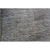 Moti Lia Sky Ottoman Pouf Light Blue Upholstered in Gray Fabric 18"D x 18"W x 18"H - 3 of 4