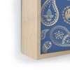 Cynthia Haller Classic blue and gold paisley Framed Mini Art Print 4" (H) x 3" (W) x 1" (D) - Society6 - 3 of 3