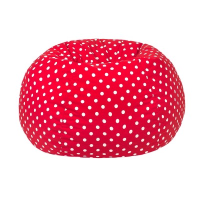 Kids' Polka Dot Bean Bag Chair Red - Gold Medal