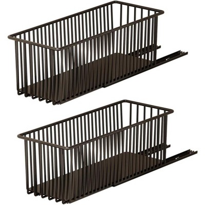 Pull Out Cabinet Organizer, 2Pcs Slide Out Drawers Multifunctional Sliding Pantry Shelves For Kitchen Base Cabinet Organization
