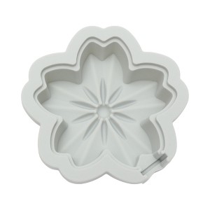 Unique Bargains Ice Pop Mould Cherry Blossom Shape Comes with Lid and Stick Hand Washable Plastic 3.78"x3.66"x0.98" 1 Pc - 1 of 4