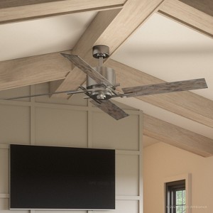 Urban Ambiance Luxury Urban Loft Indoor Ceiling Fan,  15.4"H x 56"W,  Aged Nickel, UHP9061 - 1 of 4