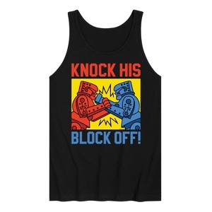 Men's - Rock 'Em Sock 'Em Robots - Knock His Block Off Graphic Tank Top - 1 of 3