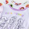 Toddler Girls' 4pc Snug Fit Disney Princess Cotton Pajama Set - Purple - 3 of 4