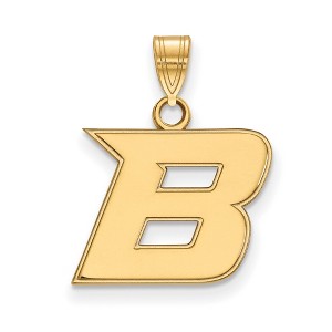 Black Bow Jewelry 10k Yellow Gold Boise State Broncos NCAA Small Pendant - 1 of 2