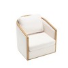 NicBex Accent Chair with Comfortable Foam Cushion,Modern Swivel Barrel Chair,Club Chair for Bedroom,Reading Room - 4 of 4