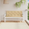 vidaXL Garden Bench Cushion Melange beige Polyester 59.1 x 19.7 x 2.8 in - 3 of 4