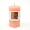 FONTOI Rustic Pillar Candle, Wax Candle for Home Decor, Warm Glow for Relaxation, Celebrations & Everyday Use, Peach, 3"*5"*3" - 2 of 4