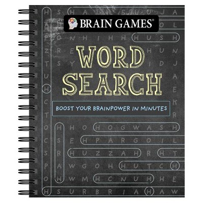 Brain Games - Word Search Puzzles (Chalkboard #2), 2 - by  Publications International Ltd & Brain Games (Spiral Bound)