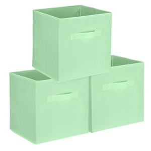 Unique Bargains Fabric Storage Bins 3 Pcs - 1 of 4