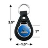 California State University San Marcos Primary Logo Black Leather Keychain - 2 of 4