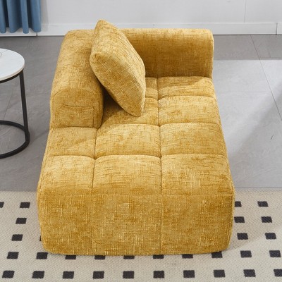 GDFStudio Ben Compression Foam Chenille 62.2" Chaise Lounge