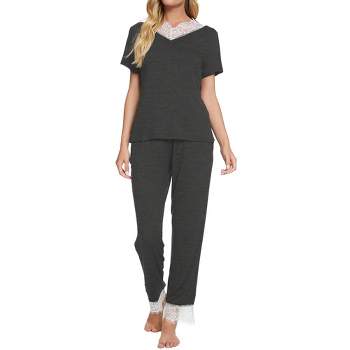 Women's Sleepwear Loungewear Cute Print with Pants Soft Long Sleeve Pajama  Set