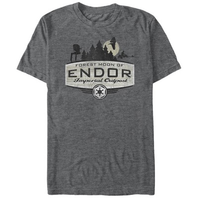 Men's Star Wars Endor Imperial Outpost  T-Shirt - Charcoal Heather - 2X Large