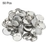 Unique Bargains Metal DIY Blankets Crafts Brooch Making Home Sewing Blank Trays Safety Pins 50 Pcs - 3 of 4