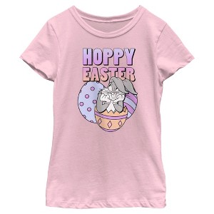 Girl's Looney Tunes Bugs Bunny Hoppy Easter T-Shirt - 1 of 4