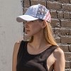 Nertpow Women's Criss-Cross Ponytail Baseball Cap ¨C Embroidered Cotton Front, American Flag Mesh Back, Adjustable Velcro - 3 of 4