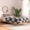 Deny Designs 2pc Twin/Twin XL Daniel Coulmann CHECKER 001 Graphite Comforter and Sham Set - 2 of 4