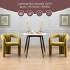 NicBex Modern Wood Accent Chairs Set of 2, Velvet Fabric Living Room Chair, Barrel Dining Chair for Living Room, Dining Room - 2 of 4