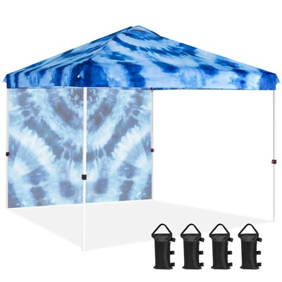 EAGLE PEAK Pop Up Canopy Tent with 1 Sidewall, Easy Setup Event Tent