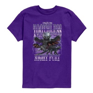 Boys' - How To Train Your Dragon - Toothless Collage Short Sleeve Graphic T-Shirt - 1 of 3