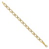 Black Bow Jewelry 7mm Double Link Chain Bracelet in 14k Yellow Gold, 7 Inch - 2 of 4