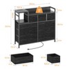Modern TV Stand with Built-in Charging Station, 9 Drawer Bedroom Dresser - 2 of 4