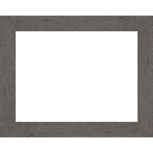 Amanti Art Rustic Plank Espresso Framed Dry Erase Magnetic Board - 1 of 4