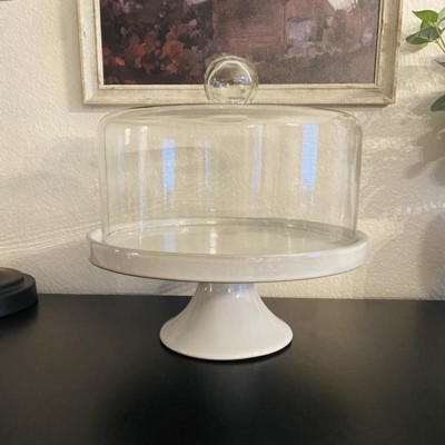 Stoneware Glass Covered Cake Stand Hearth Hand With Magnolia Target