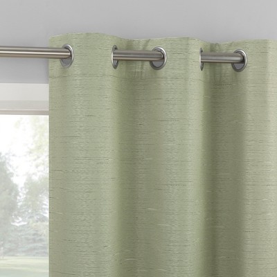 2pc Sun Zero Wylder Texture Thermal Blackout Grommet Curtain Panel Pair