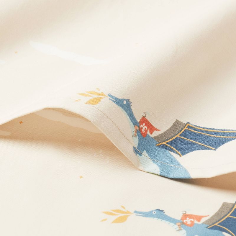 Dragon Cotton Kids' Sheet Set - Pillowfort™, 4 of 8