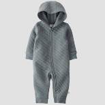 Little Planet by Carter’s Baby Boys' Hooded Jumpsuit - Slate Gray