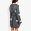 Anna-Kaci Women's Star Knit Pattern Long Dolman Sleeve Cuffed Belted Tunic Sweater Dress - 4 of 4